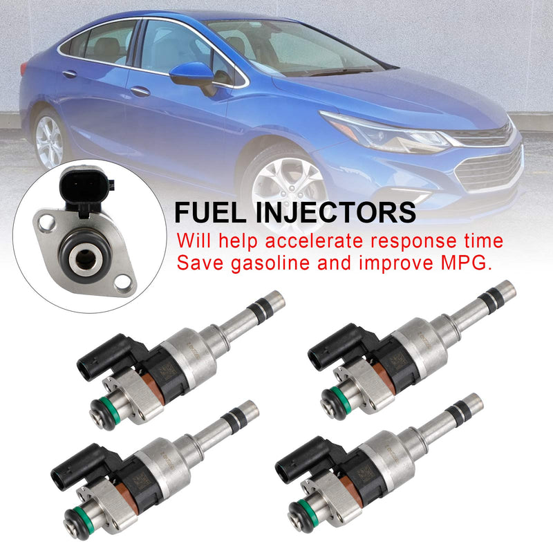 4PCS 55577403 Fuel Injectors Fit GMC 16-19 Fit Chevry Cruze Malibu 1.4L 1.5L L4