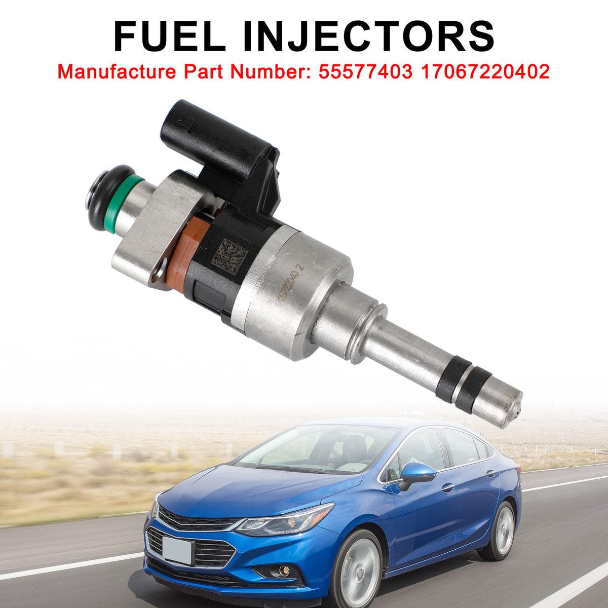 GMC 2016-2019 Fit Chevry Cruze Malibu 1.4L 1.5L L4 1PCS Fuel Injectors 55577403