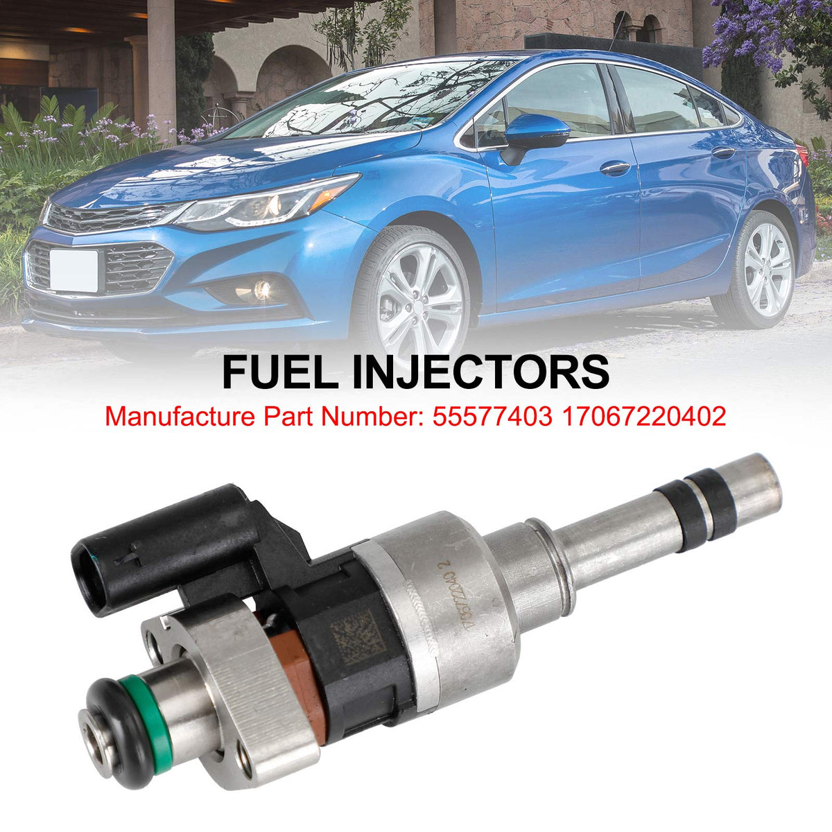 GMC 2016-2019 Fit Chevry Cruze Malibu 1.4L 1.5L L4 1PCS Fuel Injectors 55577403