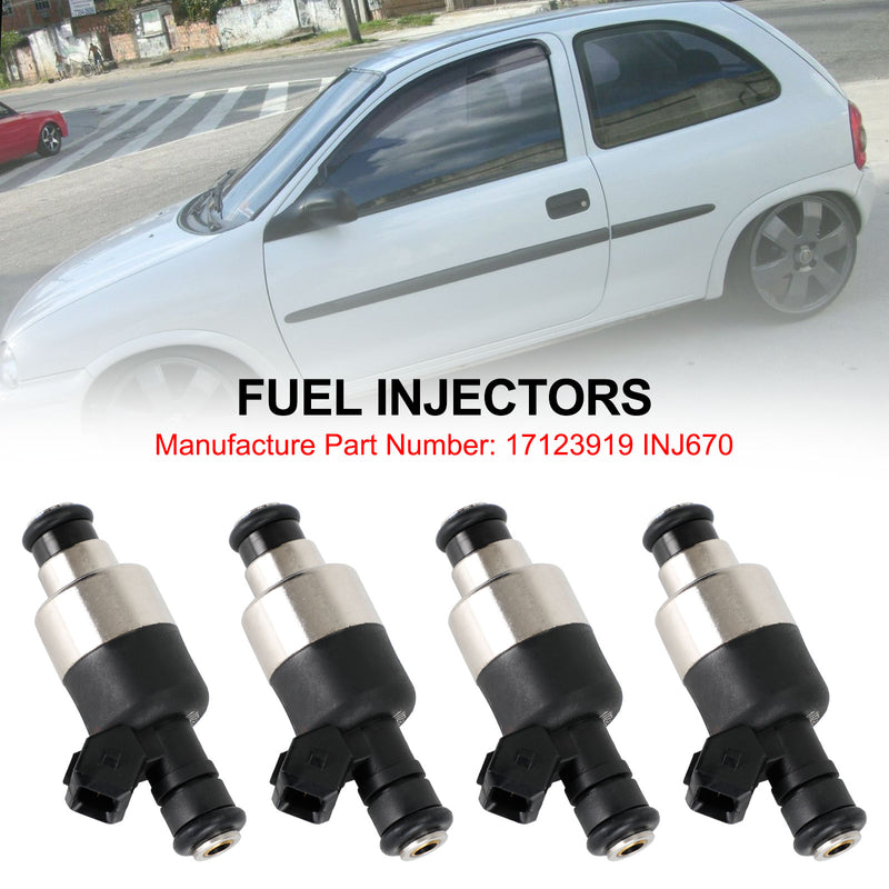 Chevrolet Corsa 1996-1998 INJ670 4PCS Fuel Injector 17123919