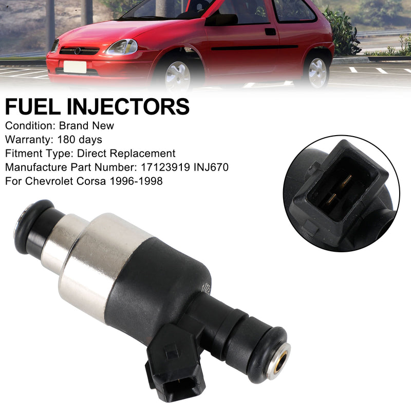 Chevrolet Corsa 1996-1998 INJ670 1PCS Fuel Injector 17123919
