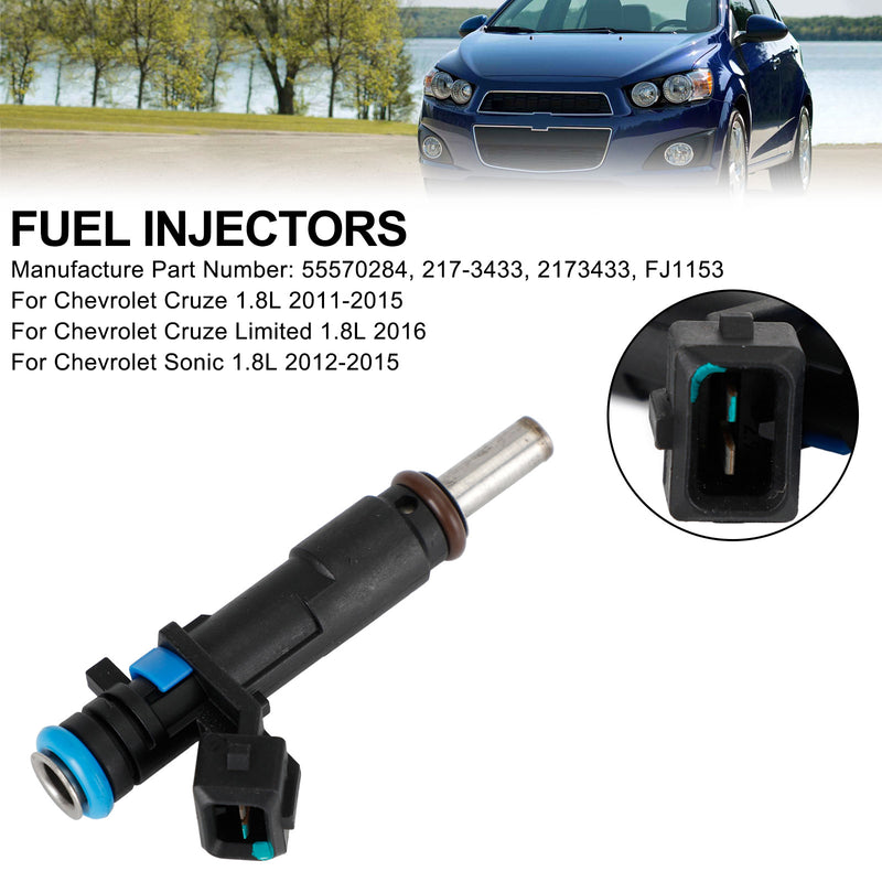 Chevrolet Cruze Sonic 1.8L 2011-2015 217-3433 1PCS Fuel Injectors 55570284