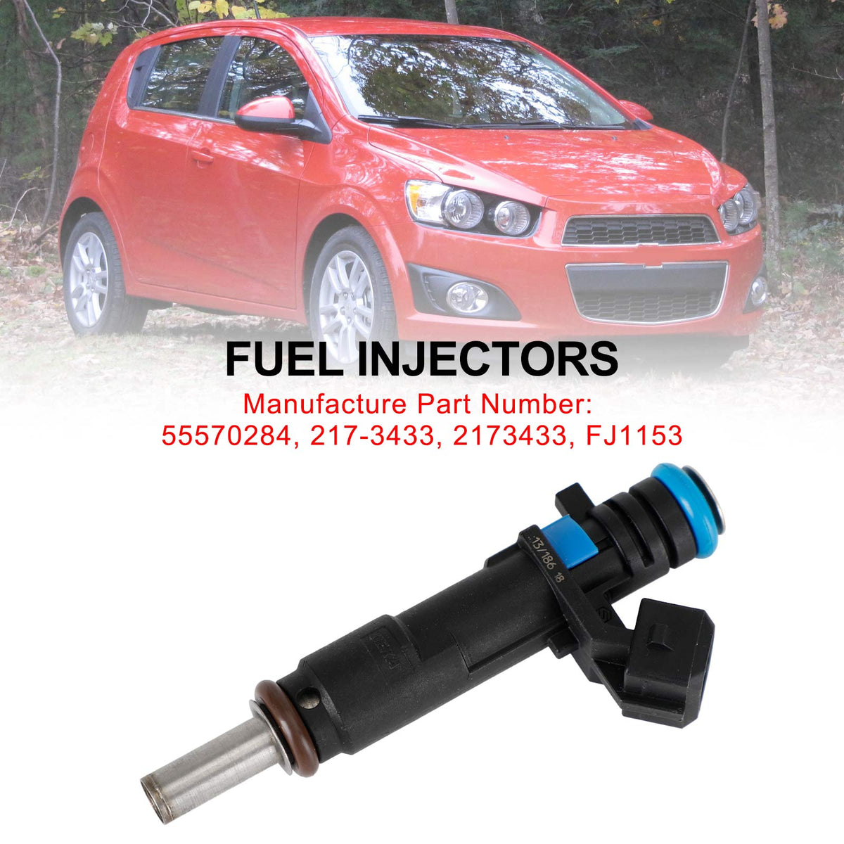 Chevrolet Cruze Sonic 1.8L 2011-2015 217-3433 1PCS Fuel Injectors 55570284