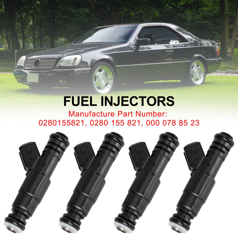 Mercedes-Benz W124 R129 W140 W202 W210 4PCS Fuel Injector 0280155821
