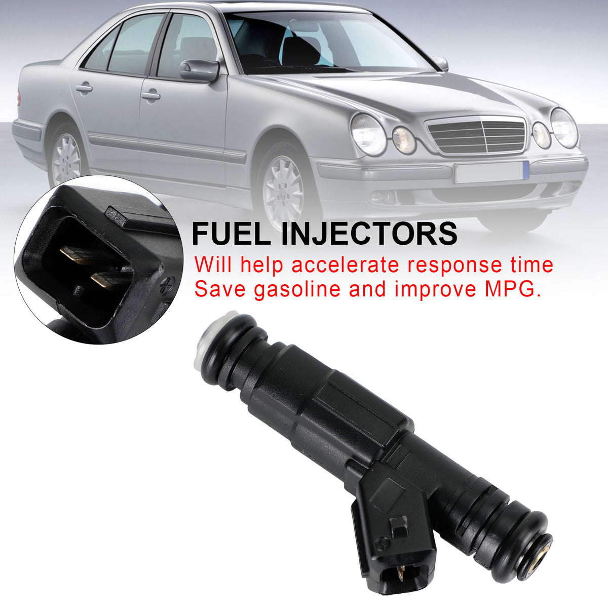 Mercedes-Benz W124 R129 W140 W202 W210 1PCS Fuel Injector 0280155821