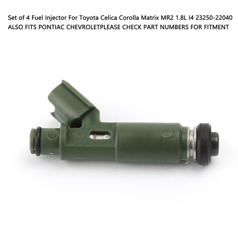 Toyota Corolla 1.8L 2000-2006 232500D040 4PCS Fuel Injector 2325022040