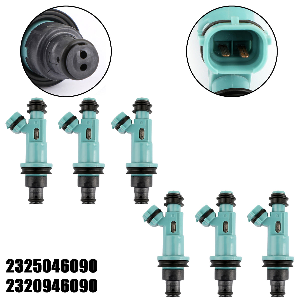 Toyota Supra 1998-2005 Fit Lexus GS300 IS300 6PCS Fuel Injectors 23250-46090