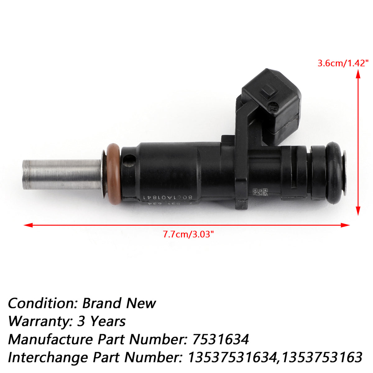 2006-2012 BMW 128i 328i X3 X5 Z4 525i 2.0/2.5/3.0L 7531634 6x Fuel Injectors
