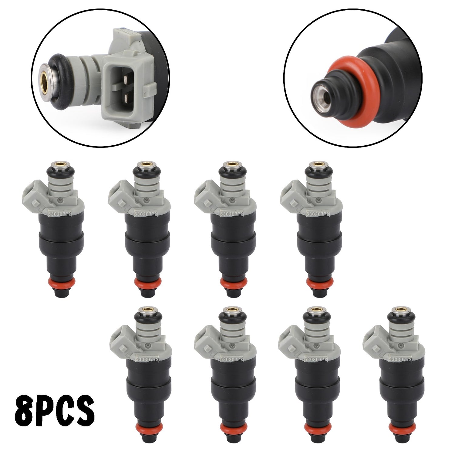 Ram 1500/2500/3500 1996-1999 5.2/5.9L V8 8PCS Fuel Injectors 53030778
