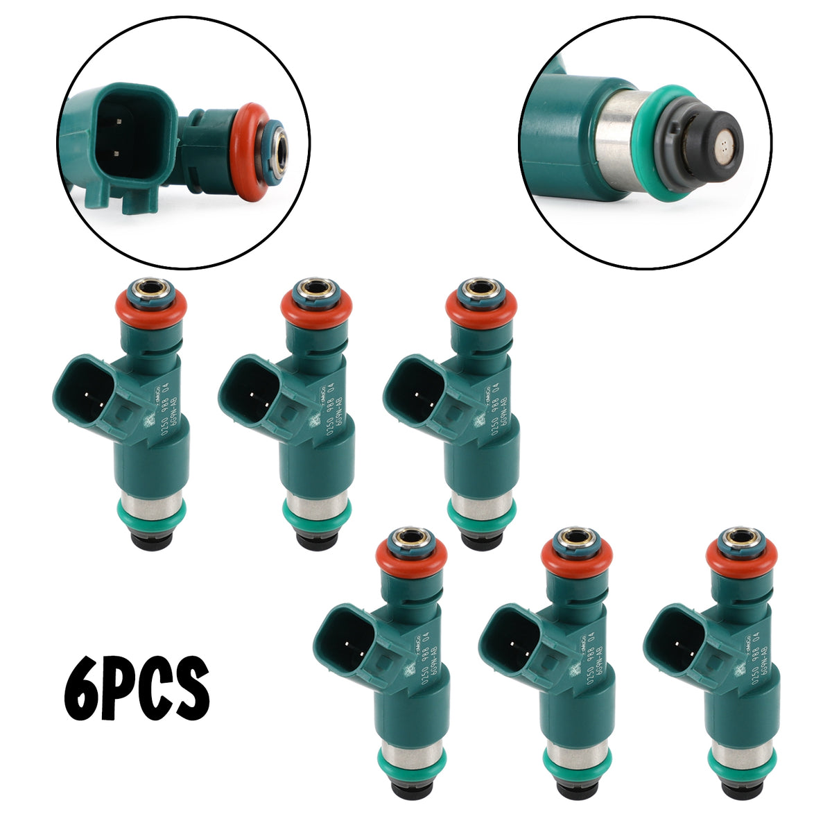 Volvo S80 2007-2014 6G9N-AB 6PCS Fuel Injectors 30777501