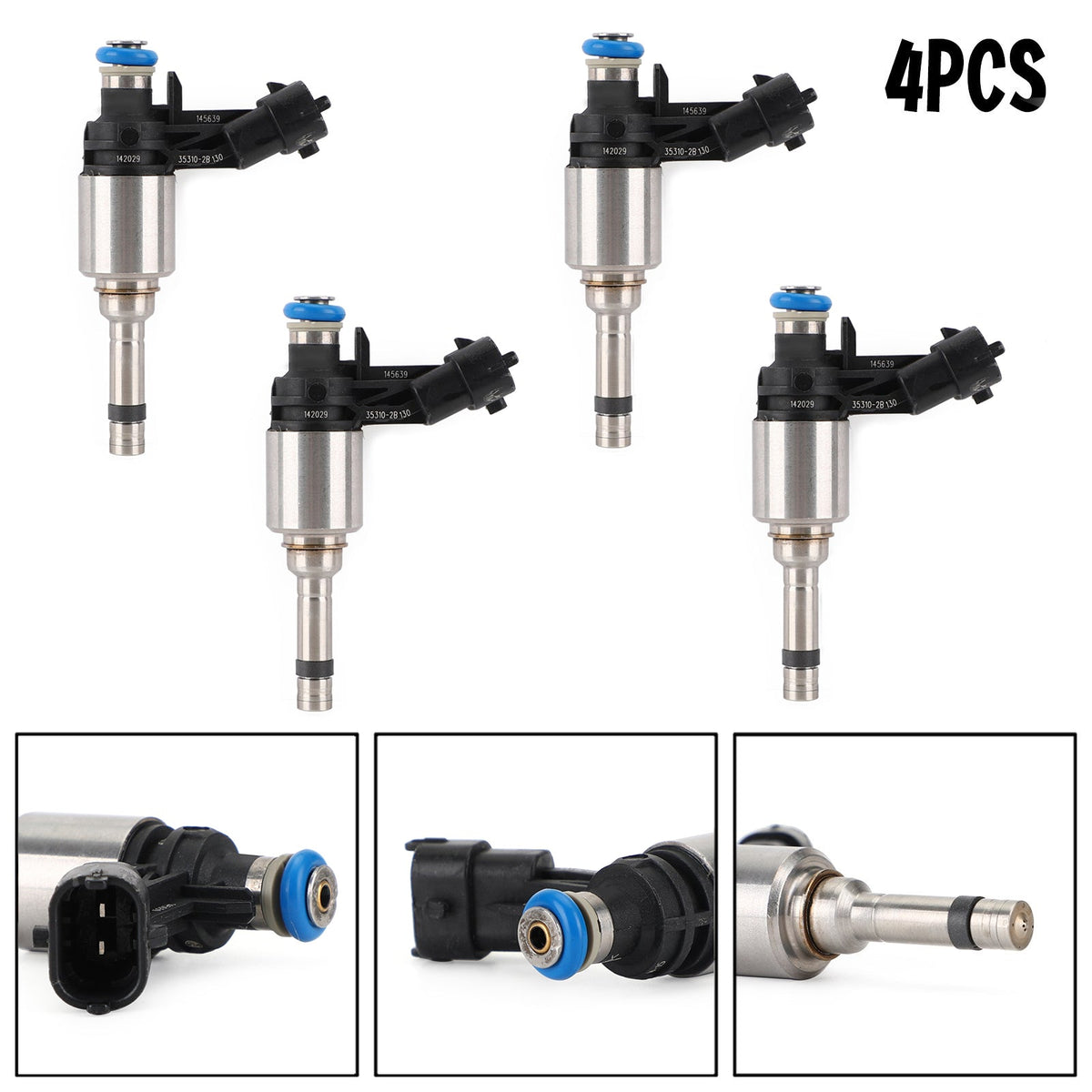 4PCS Fuel Injectors 35310-2B130 Fit Hyundai Accent Fit Kia Rio 1.6L 2012-2016
