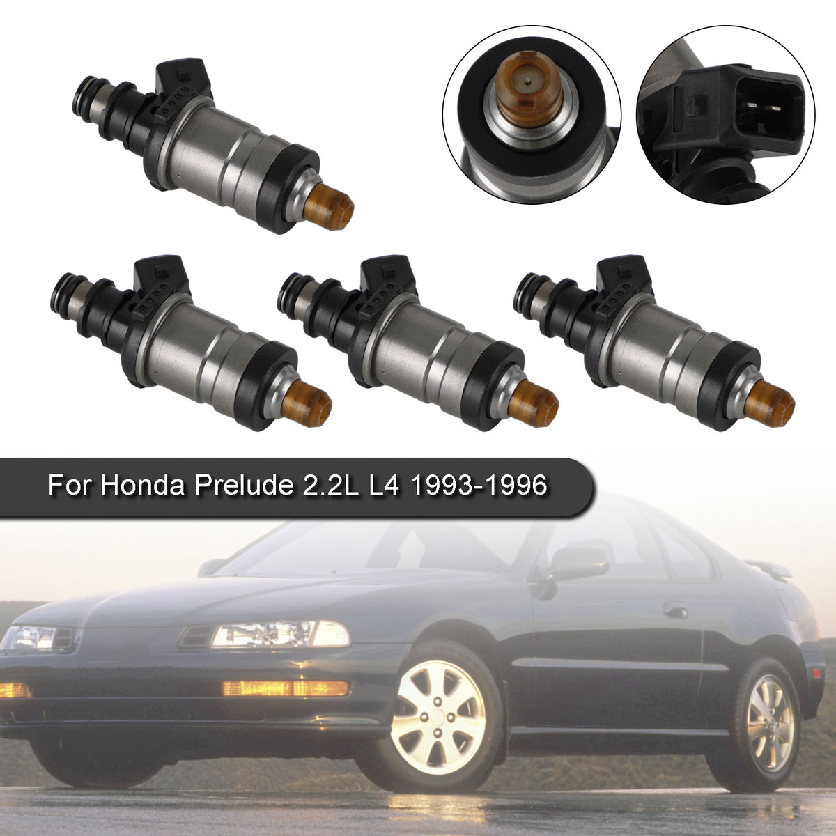 Honda Prelude 2.2L VTEC 1993-1996 4PCS Fuel Injectors 06164-P0F-000