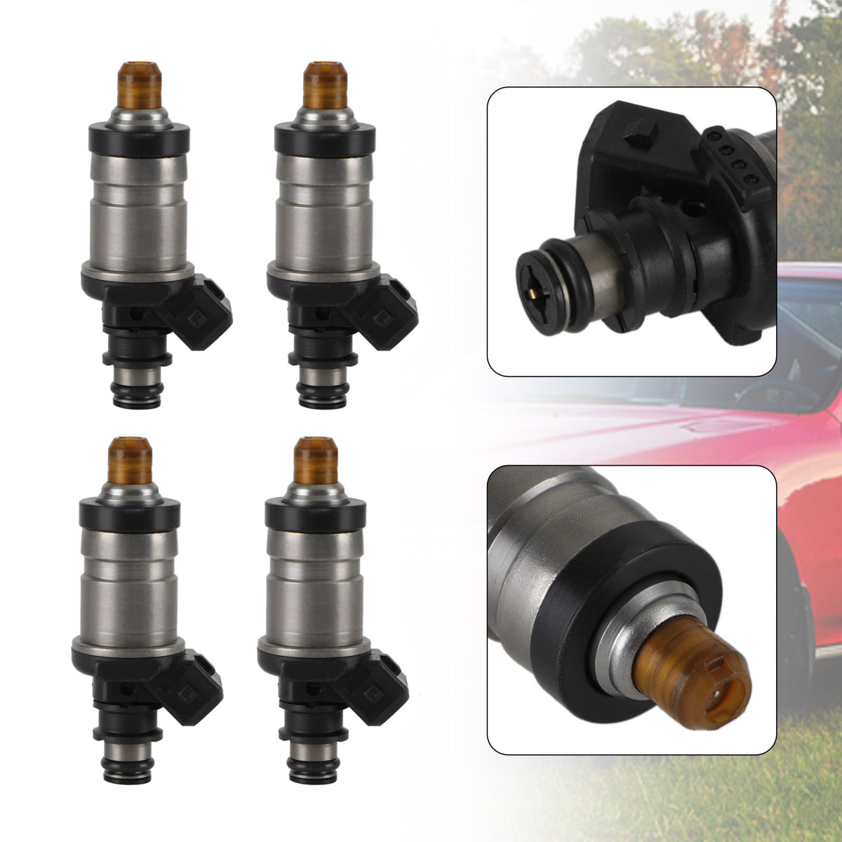 Honda Prelude 2.2L VTEC 1993-1996 4PCS Fuel Injectors 06164-P0F-000