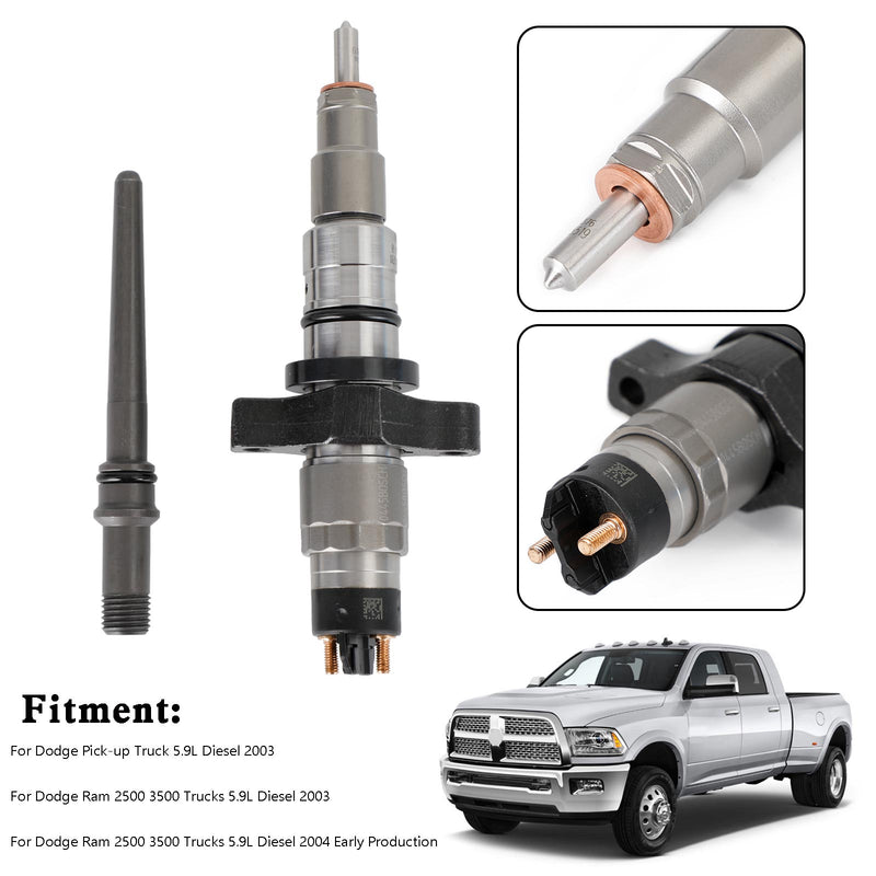 Dodge Ram 2500 2003-2004 Cummins 1PCS Common Rail Fuel Injector 0445120255