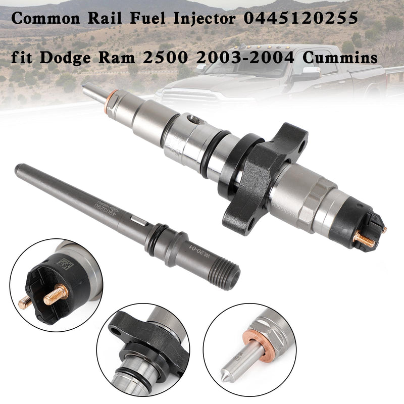 Dodge Ram 2500 2003-2004 Cummins 1PCS Common Rail Fuel Injector 0445120255