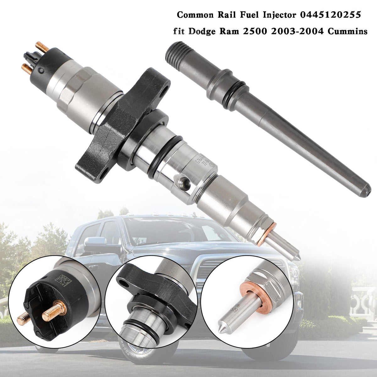 Dodge Ram 2500 2003-2004 Cummins 1PCS Common Rail Fuel Injector 0445120255