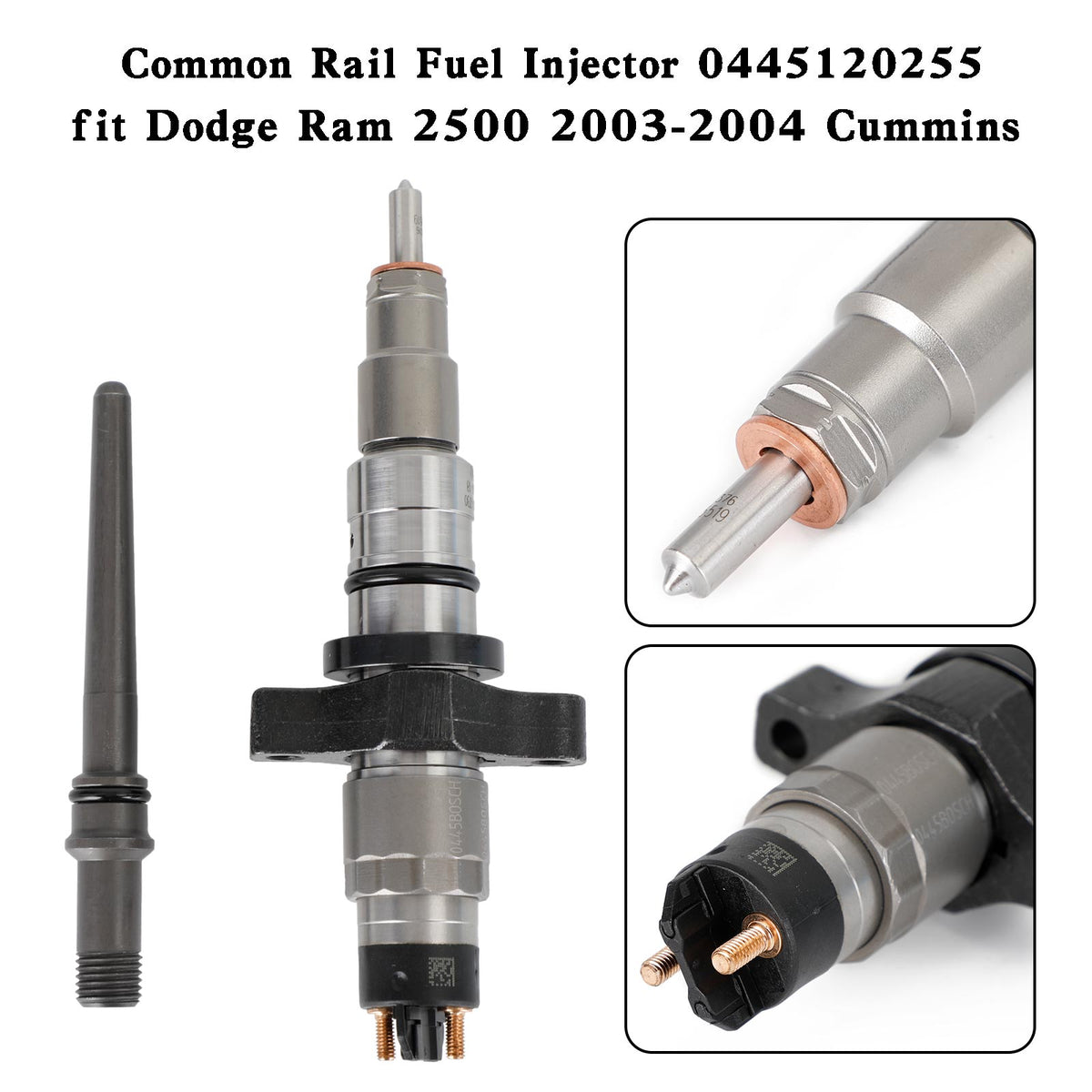 Dodge Ram 2500 2003-2004 Cummins 1PCS Common Rail Fuel Injector 0445120255