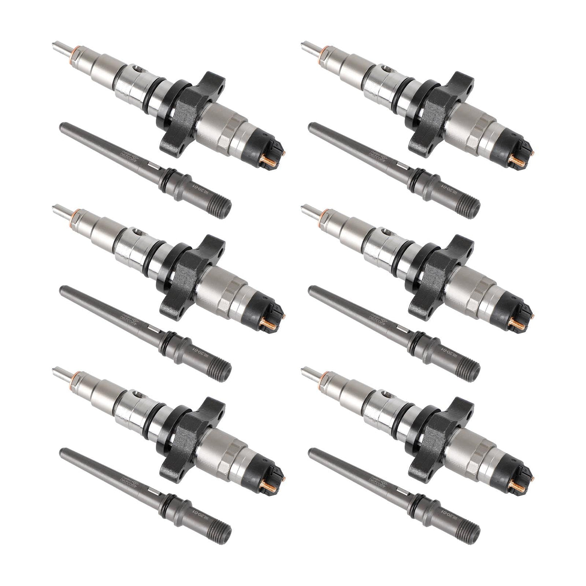 6PCS 0445120255 Common Rail Fuel Injector 0445120113 fit Dodge Ram 2500 2003-2004 Cummins