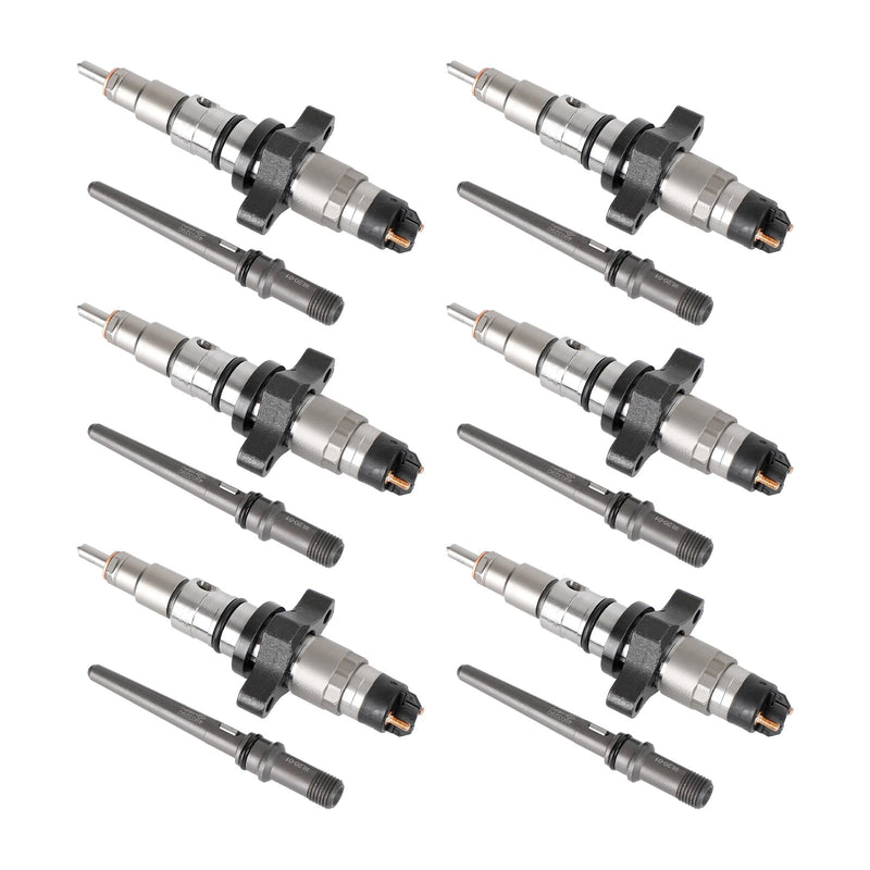6PCS 0445120255 Common Rail Fuel Injector 0445120113 fit Dodge Ram 2500 2003-2004 Cummins