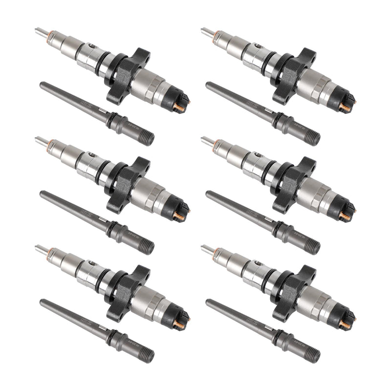 Dodge Ram 2500 2003-2004 Cummins 6PCS Common Rail Fuel Injector 0445120255