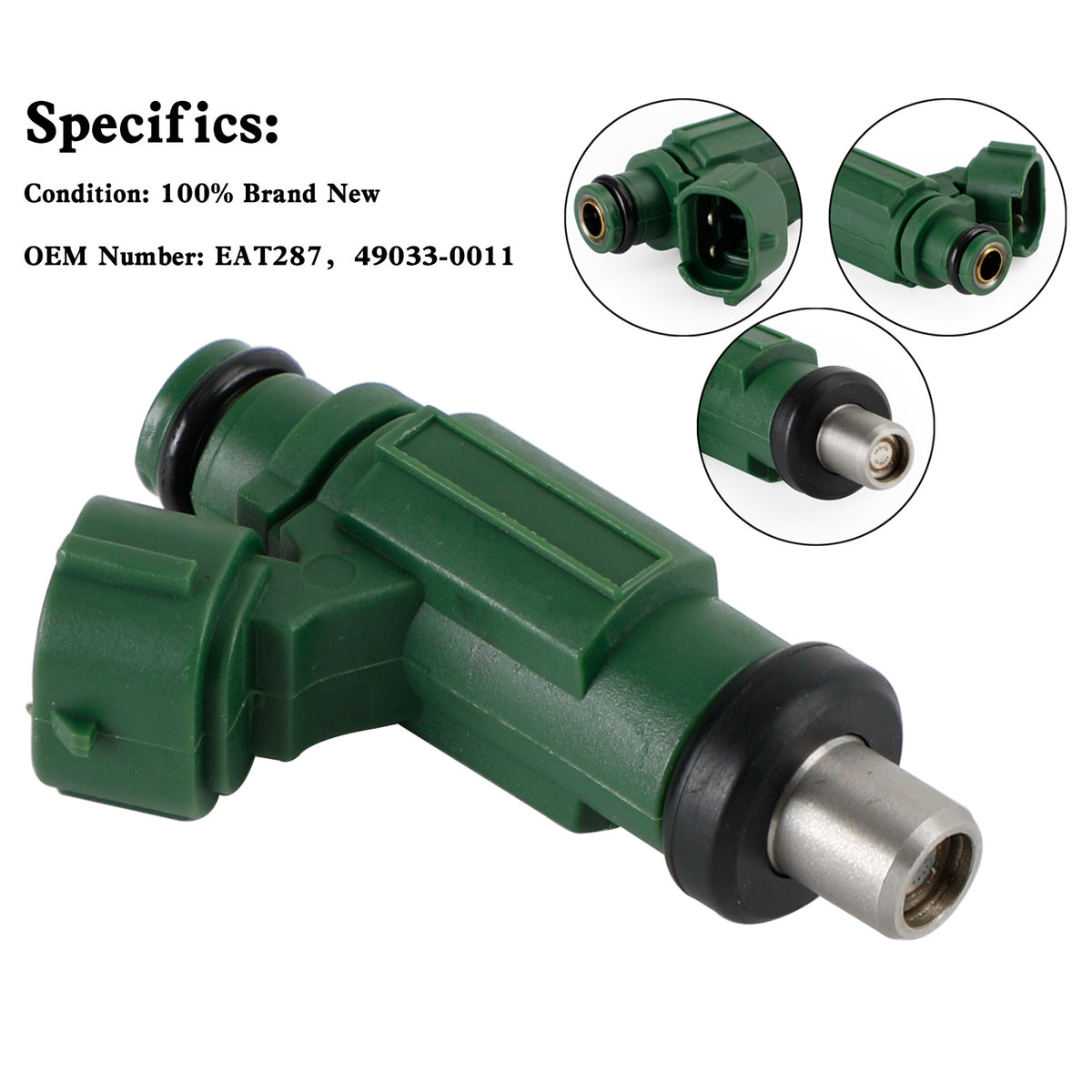 Kawasaki ZX10R ZXT00E 49033-0011 Fuel Injector Nozzle EAT287 fits