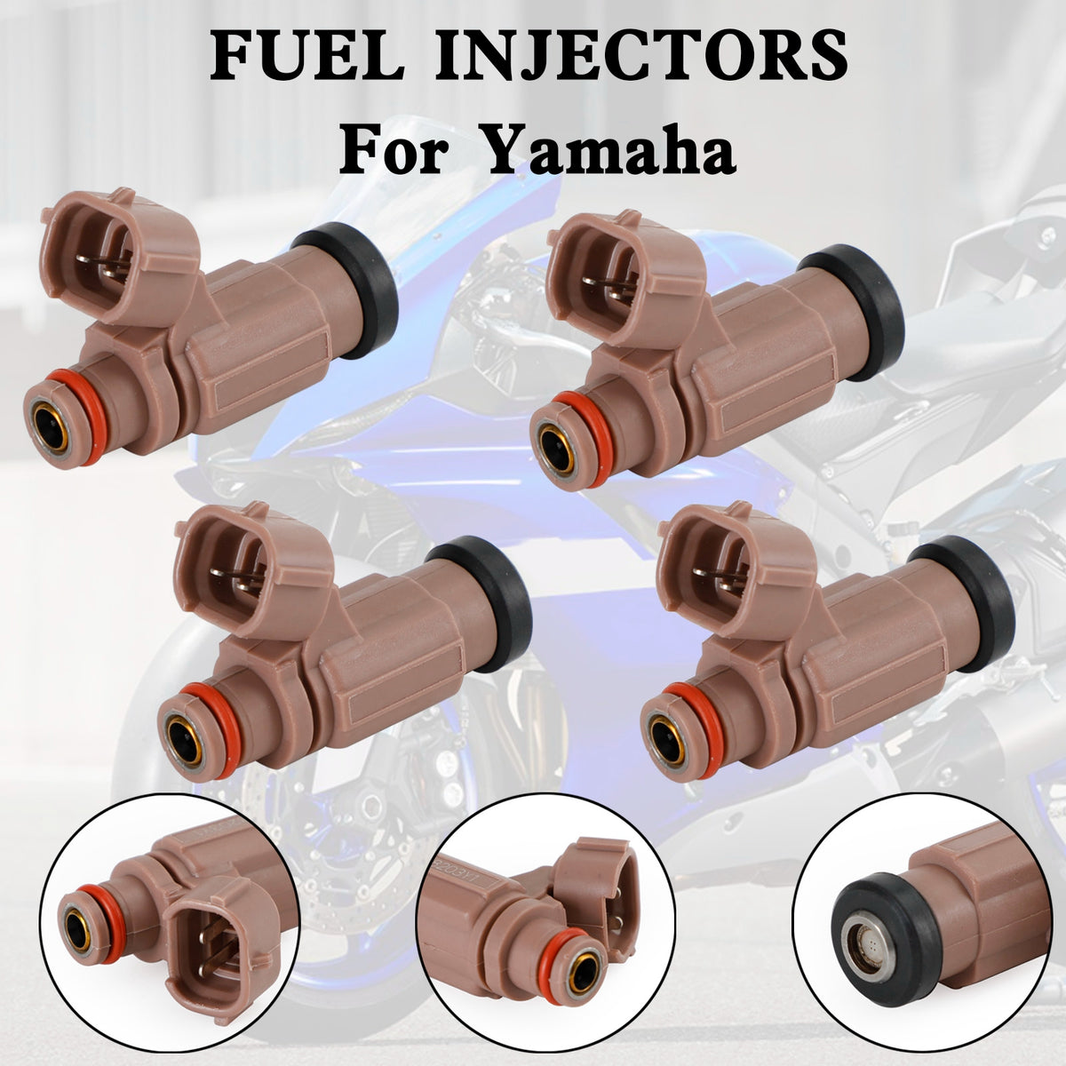 Yamaha PWC FX SX AR VX 212 232 1000 1100 4PCS 60E-13761-10-00 Fuel Injector