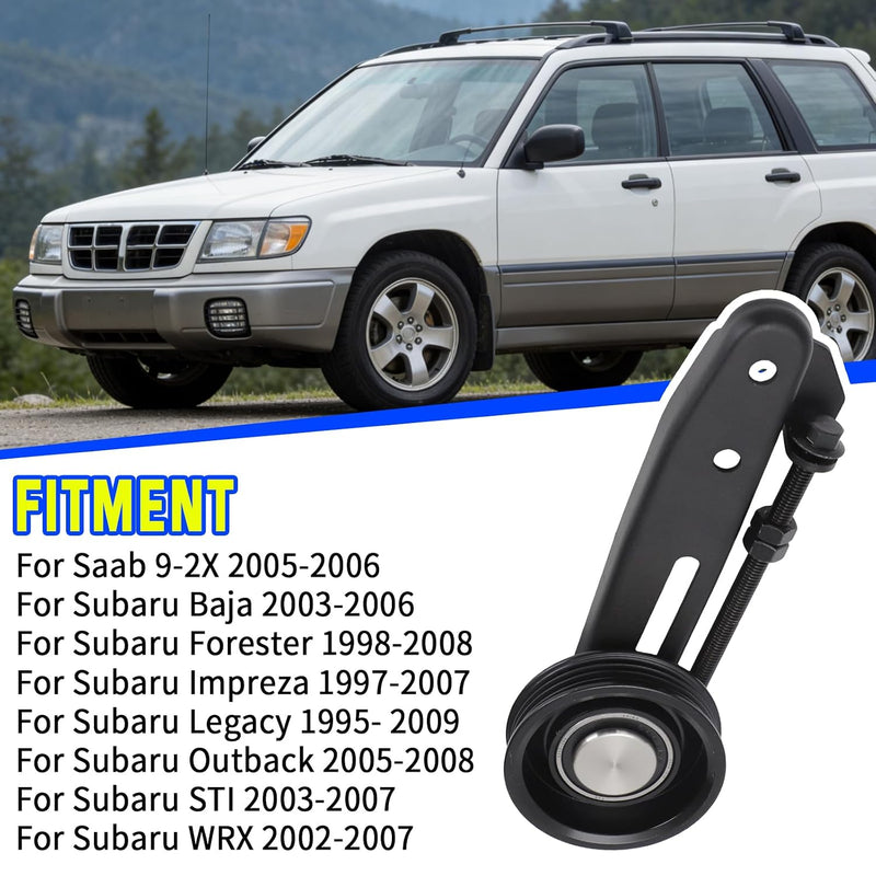 Drive Belt Idler Pulley Bracket Tensioner for 1995-2009 Subaru