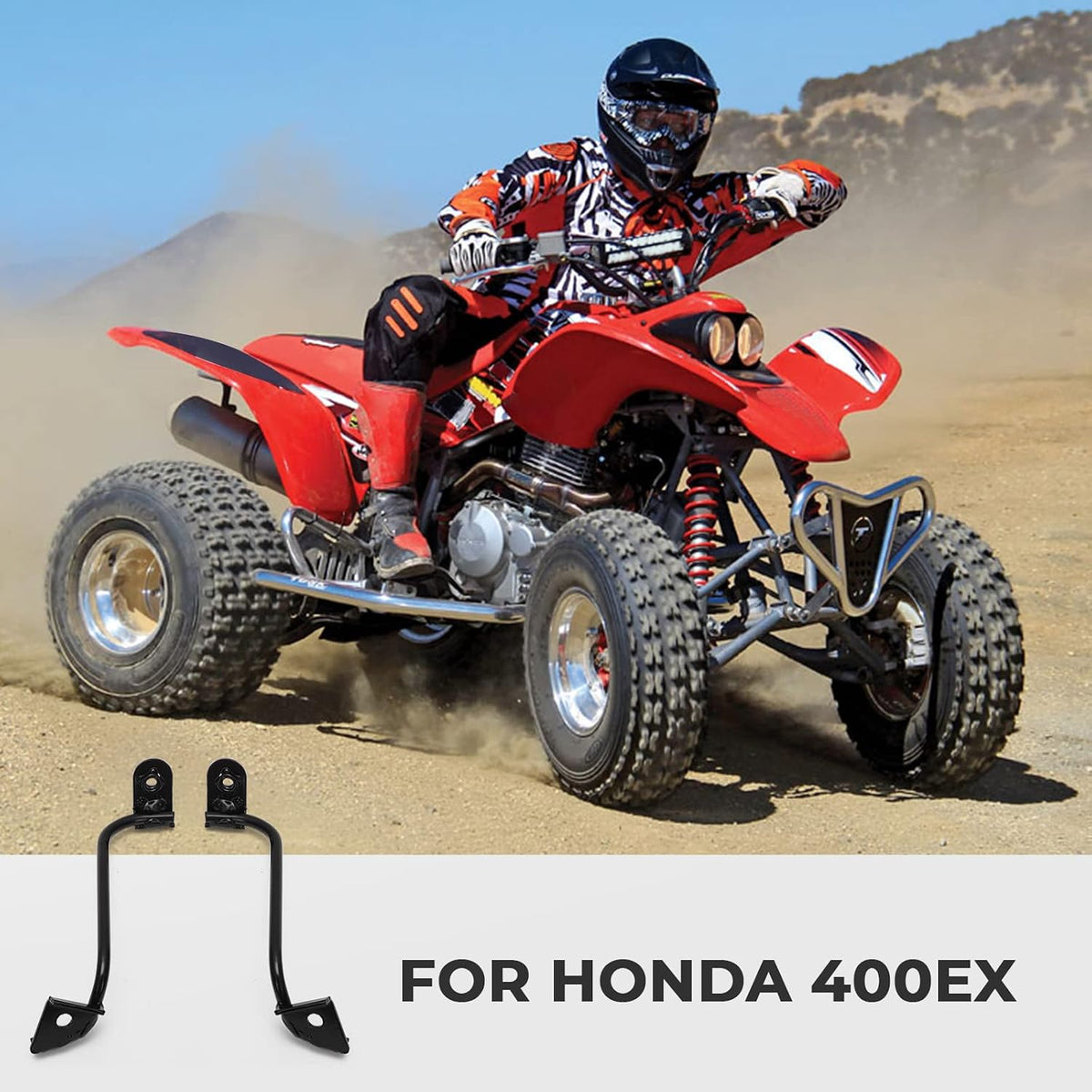 Front Fender Brackets for Honda TRX 400EX 1999-2007 Fits for Honda TRX 400EX 1999-2007, Front Fender Supports, Thicker Material, Replacement Brackets