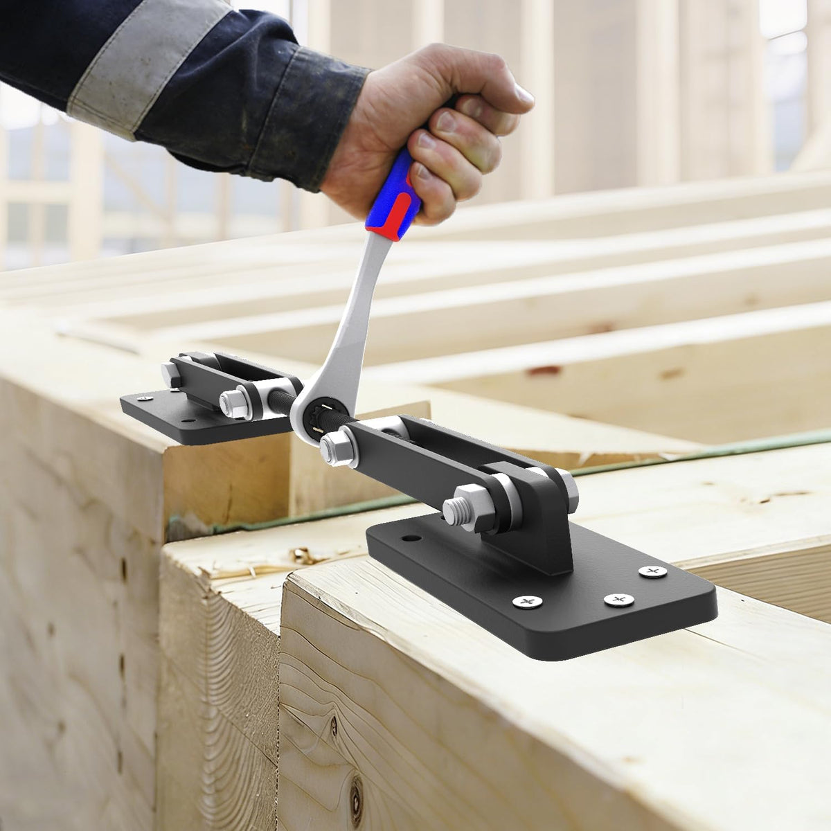 Heavy Duty Beam Puller Tool with Iron Plates, Clamping Travel 4.53"  55225