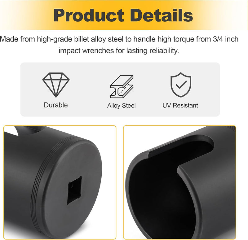 Heavy Duty Tie Rod Socket Tie Rod Adjustment and Removal Tool, Class 6 �C 8 Transportation Trucks & Equipment, 10353