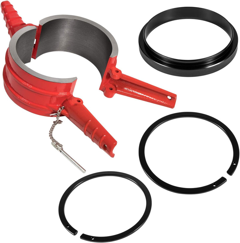 7040 Piston Ring Compressor Tool+Adapter+Anti-Polishing Ring for Cummins ISX/QSX, Caterpillar 3400, C-15 5.4" bore Alternative PT-7040 5394454 5299448 5299447 5299339 (4 PCS)