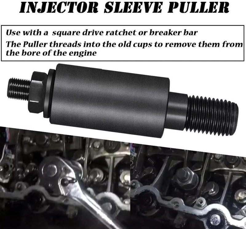 Fuel Injector Sleeve/Cup Remove & Install Tool Kit for All Ford Engines 6.0L and 6.4L 2003-2010