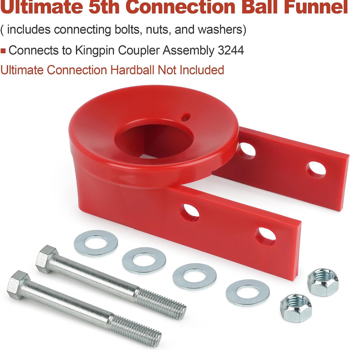 Ultimate 5th Wheel Connection | Ball Funnel Kingpin Coupler Block 3244 for Andersen Hitches