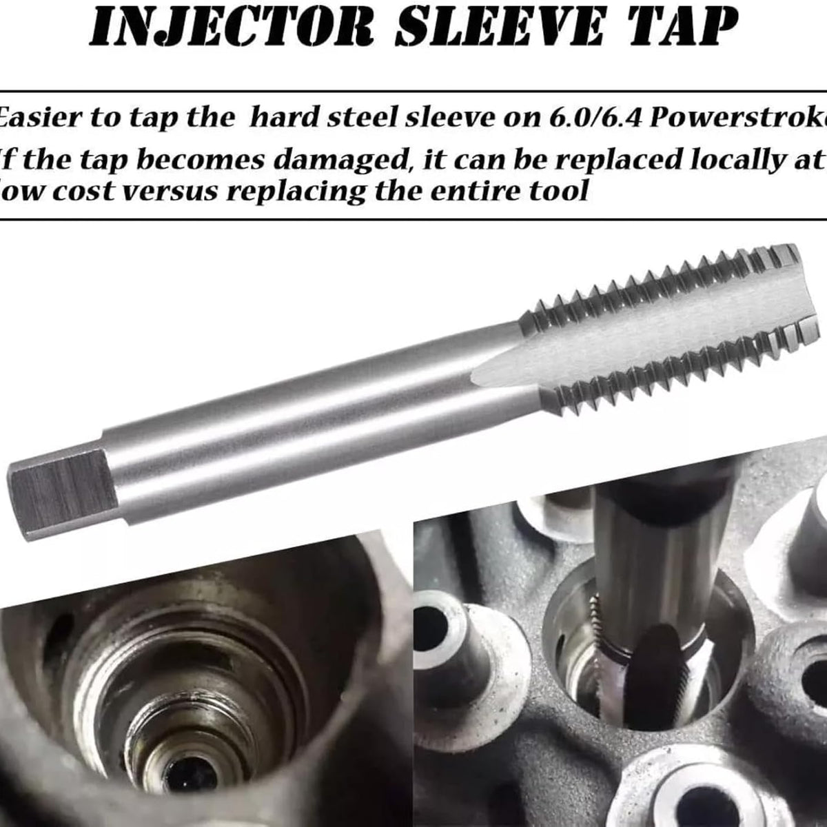 Fuel Injector Sleeve/Cup Remove & Install Tool Kit for All Ford Engines 6.0L and 6.4L 2003-2010