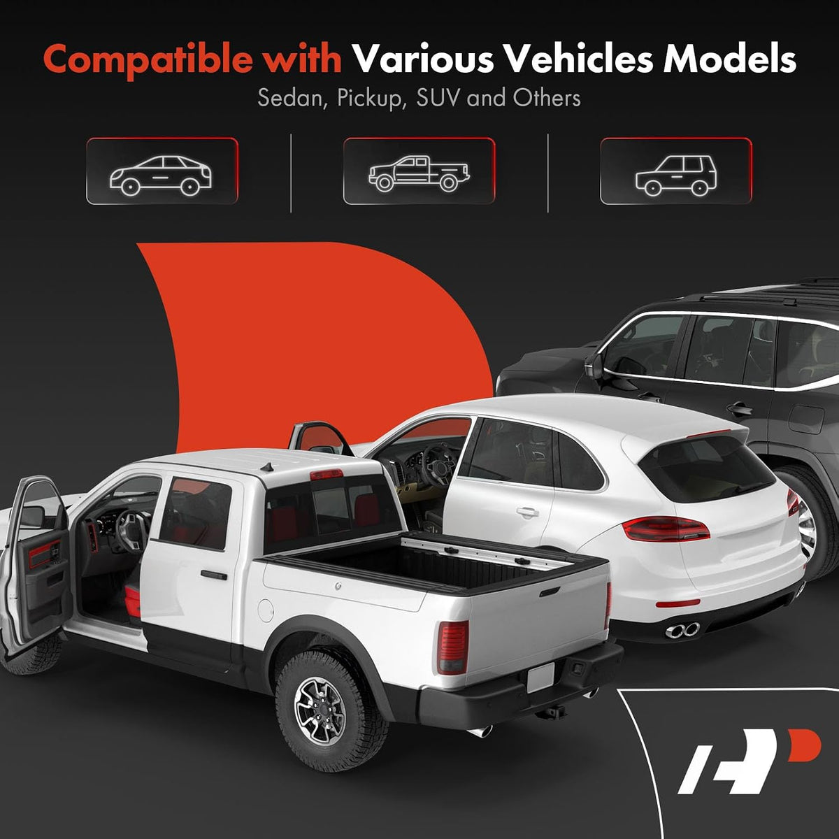 A-Premium Tailgate Car Door Weather Stripping Seal Strip G1012