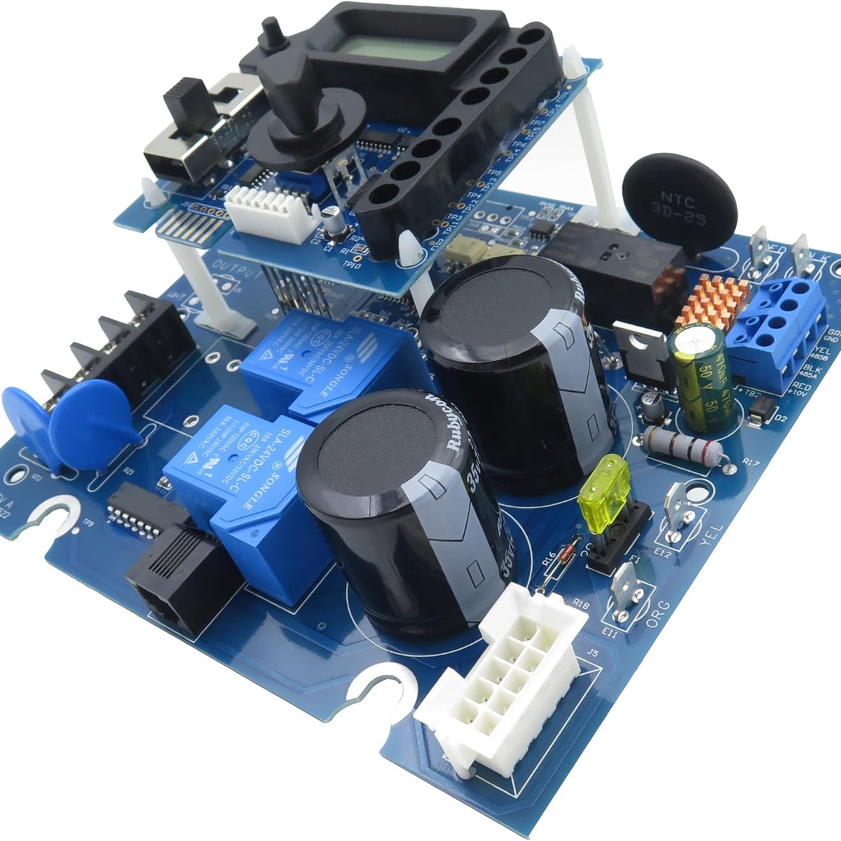 GLX-PCB-RITE Main Circuit Board & GLX-PCB-DSP Display Board，Fits The Hayward/Goldline Aqua Rite Saltwater Chlorinator，for Pool Chlorinators Replacement，Hayward aquarite Circuit Board