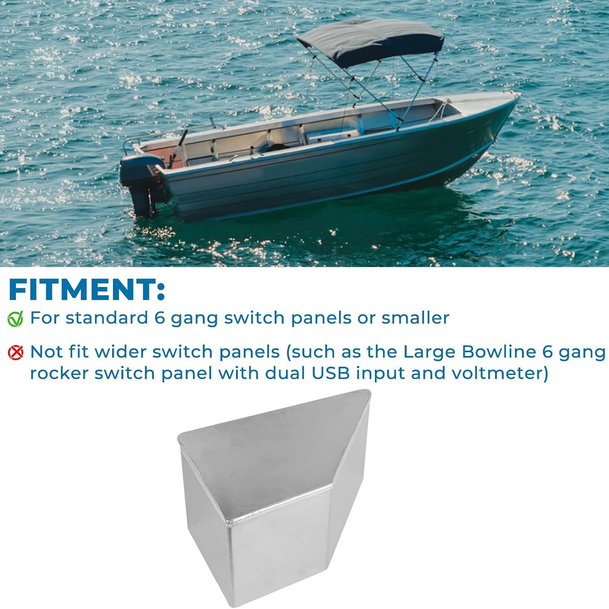 Aluminum Side Console Switch Panel Mount for Boats Bracket for Fish Finders Boat Accessories