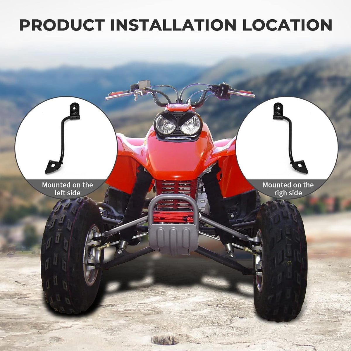 Front Fender Brackets for Honda TRX 400EX 1999-2007 Fits for Honda TRX 400EX 1999-2007, Front Fender Supports, Thicker Material, Replacement Brackets