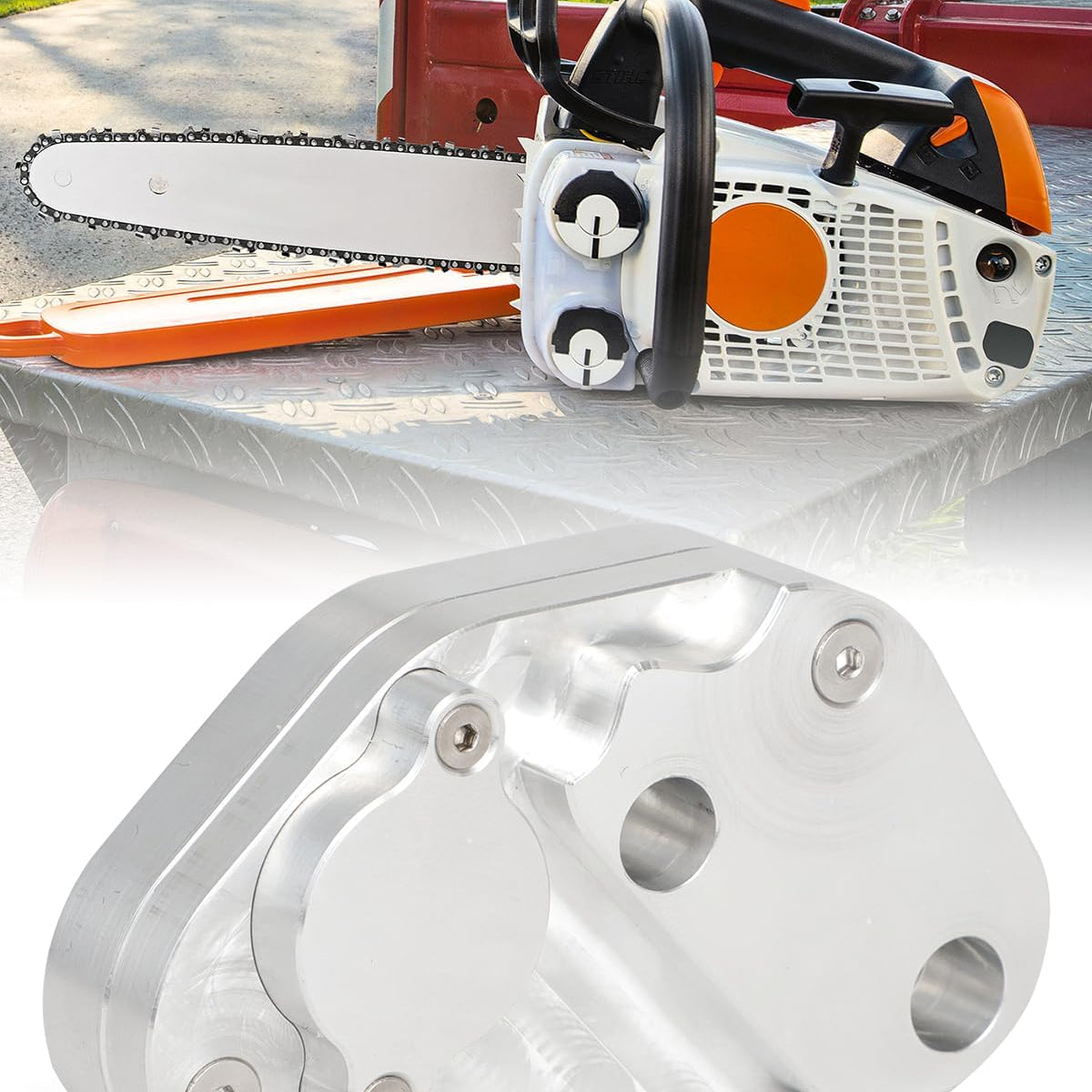 Performance Muffler for Stihl MS194T & MS193 Chainsaws Replaces OEM 1137-140-0609, Fits for Stihl MS194T & MS193, CNC Aluminum, Spark Arrestor Included