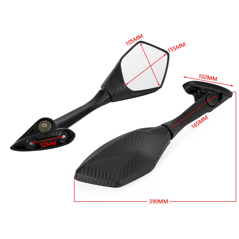 Yamaha YZF R3 R25 YZF-R3 ABS 2015-2021 Rearview Mirror Long Stem LH & RH