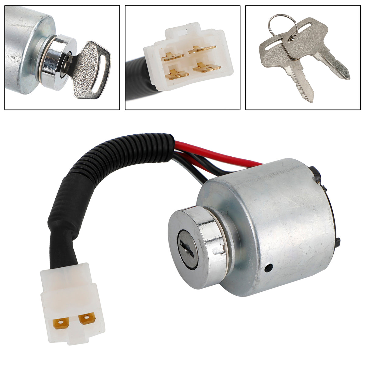 Ignition Switch 37410-59110 3741059110 For Kubota B1550D B1750D With 2Keys