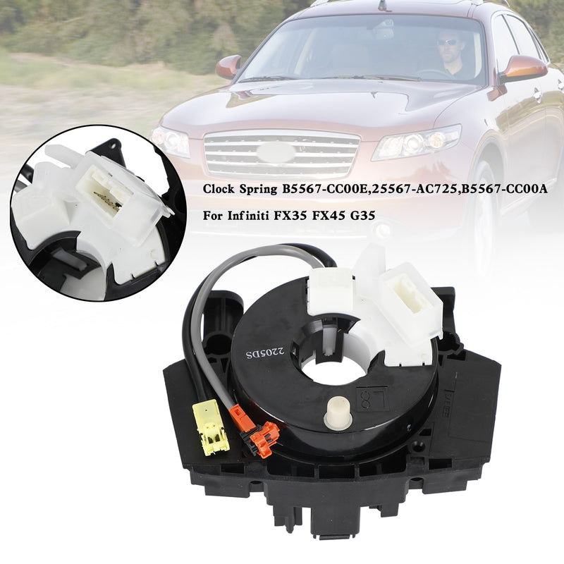 Infiniti FX35 FX45 G35 Clock Spring B5567-CC00E,25567-AC725,B5567-CC00A