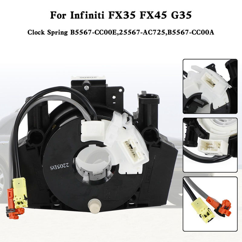 Infiniti FX35 FX45 G35 Clock Spring B5567-CC00E,25567-AC725,B5567-CC00A