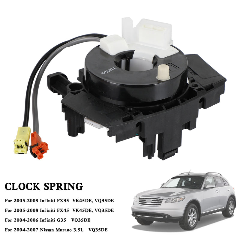 Infiniti FX35 FX45 G35 Clock Spring B5567-CC00E,25567-AC725,B5567-CC00A