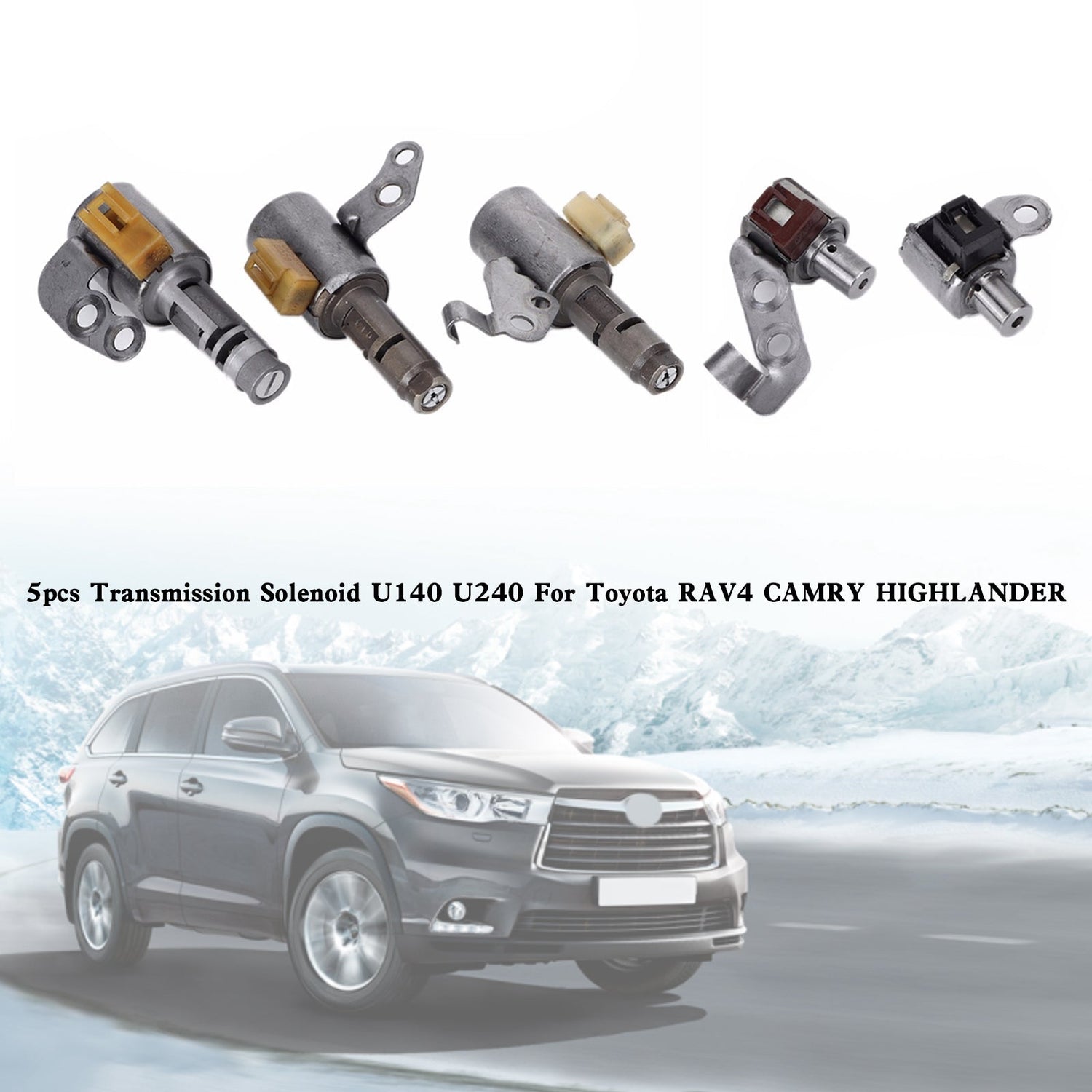 Toyota RAV4 CAMRY HIGHLANDER U140 U240 5pcs Transmission Solenoid