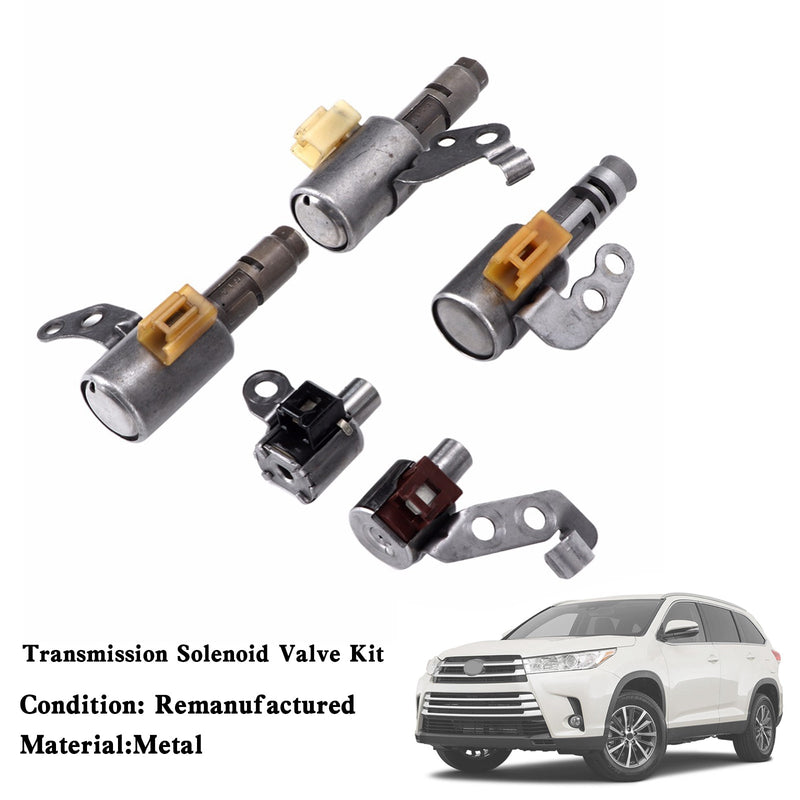 Toyota RAV4 CAMRY HIGHLANDER U140 U240 5pcs Transmission Solenoid