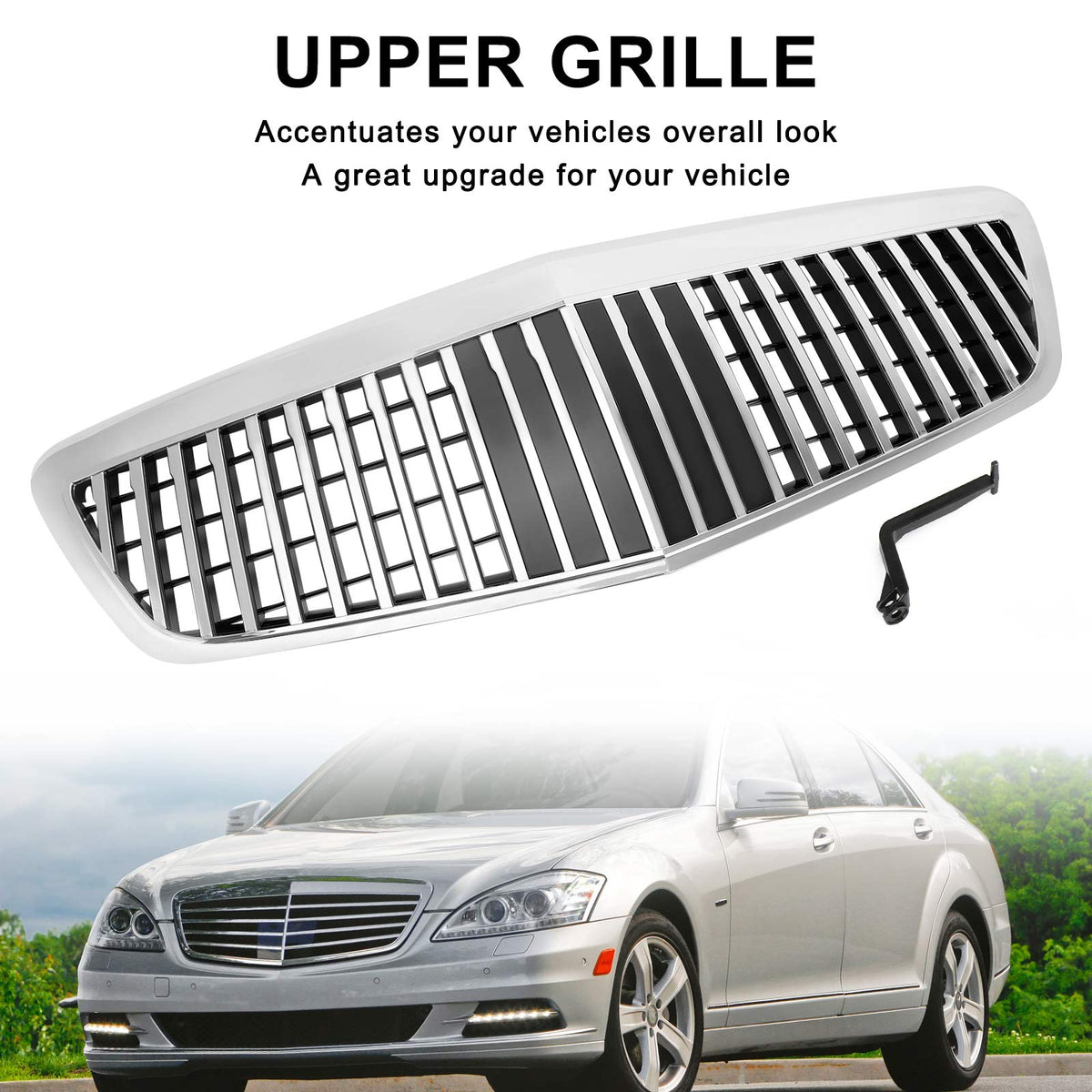 2010-2013 Mercedes-Benz S-Class S400 S450 S550 S600 S65 S63 W221 MayBach style Front Grill