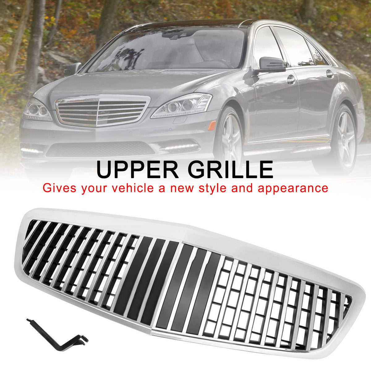 2010-2013 Mercedes-Benz S-Class S400 S450 S550 S600 S65 S63 W221 MayBach style Front Grill