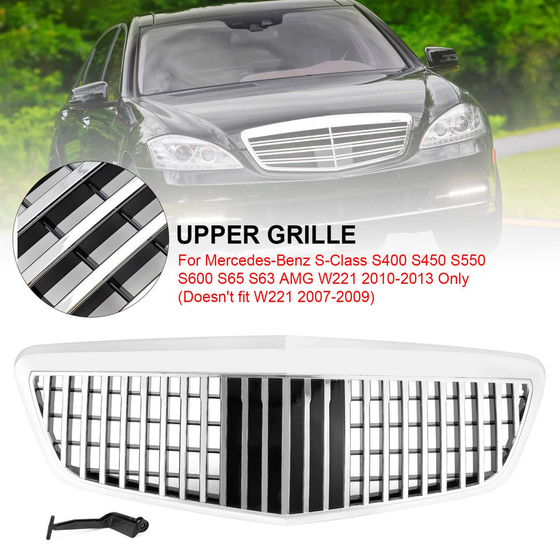2010-2013 Mercedes-Benz S-Class S400 S450 S550 S600 S65 S63 W221 MayBach style Front Grill