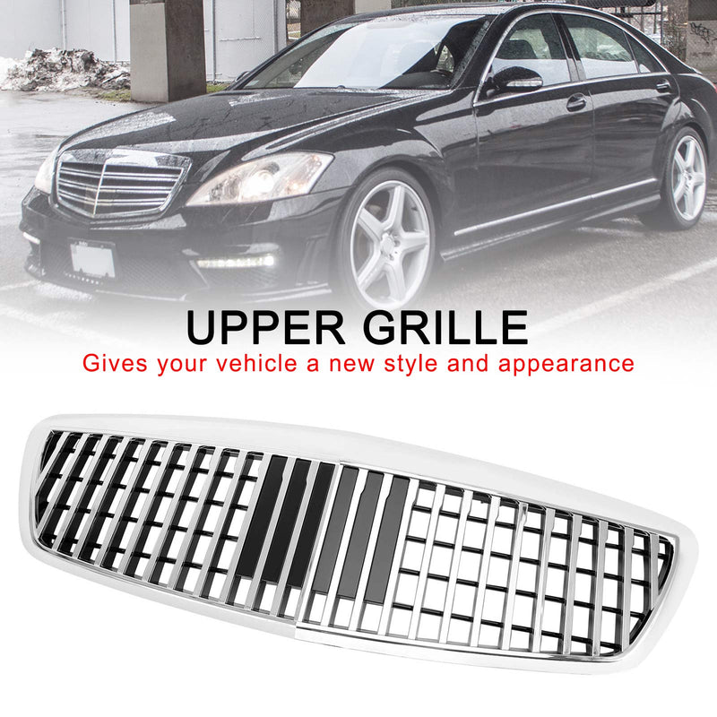 Benz S-Class W221 S550 S63 S450 2007-2009 Chrome MayBach Style Grill Bumper